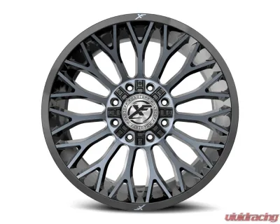 XF Off-Road XF-237 Wheel 26x12 8x165.1|8x170 -44mm Gloss Black Machined w/ Titanium - XF-237261281651170-44BMTDT