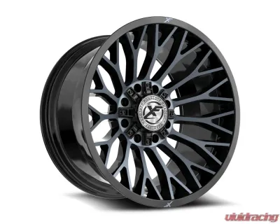 XF Off-Road XF-237 Wheel 26x12 8x165.1|8x170 -44mm Gloss Black Machined w/ Titanium - XF-237261281651170-44BMTDT