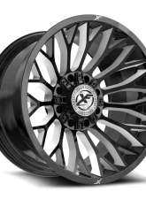 XF Off-Road XF-237 Wheel 26x12 8x165.1|8x170 -44mm Gloss Black Milled                                     - XF-237261281651170-44GBM - Image 2