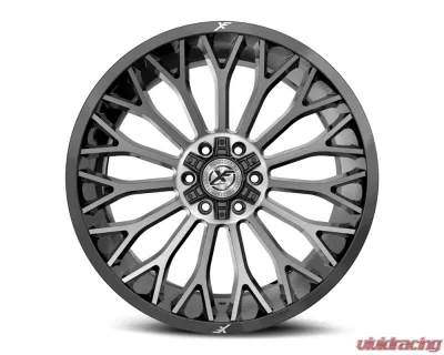 XF Off-Road XF-237 Wheel 26x12 Blank -44mm Gloss Black Brushed - XF-23726125/6XBLANK-44GBBRDDT