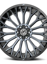 XF Off-Road XF-237 Wheel 26x12 5x127|5x139.7 -44mm Gloss Black Machined w/ Titanium                                     - XF-237261251271397-44BMTDT - Image 2