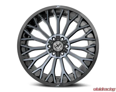 XF Off-Road XF-237 Wheel 26x12 5x127|5x139.7 -44mm Gloss Black Machined w/ Titanium - XF-237261251271397-44BMTDT