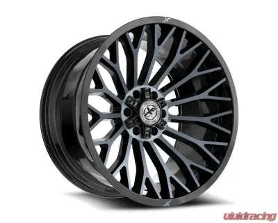 XF Off-Road XF-237 Wheel 26x12 5x127|5x139.7 -44mm Gloss Black Machined w/ Titanium - XF-237261251271397-44BMTDT