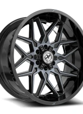 XF Off-Road XF-238 Wheel 24x12 5x127|5x139.7 -44mm Gloss Black Machined w/ Titanium                                     - XF-238241251271397-44GBMTITDDT - Image 2