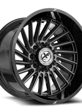 XF Off-Road XF-239 Wheel 20x10 8x165.1|8x170 -24mm Gloss Black Brushed                                     - XF-239201081651170-24GBUDT - Image 2
