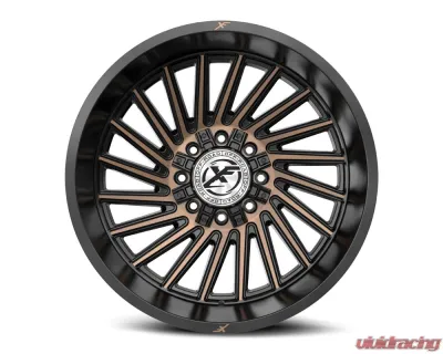 XF Off-Road XF-239 Wheel 24x14 8x165.1|8x180 -76mm Satin Black w/ Bronze - XF-239241481651180-76SBMBRDDT