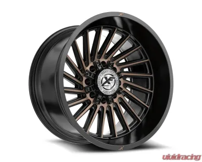 XF Off-Road XF-239 Wheel 24x14 8x165.1|8x180 -76mm Satin Black w/ Bronze - XF-239241481651180-76SBMBRDDT
