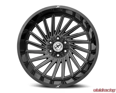 XF Off-Road XF-239 Wheel 26x12 6x135|6x139.7 -44mm Gloss Black Milled - XF-239261261351397-44GBML
