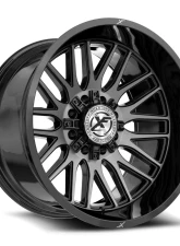 XF Off-Road XF-240 Wheel 24x14 8x165.1|8x170 -76mm Gloss Black Brushed                                     - XF-240241481651170-76GBUDT - Image 2