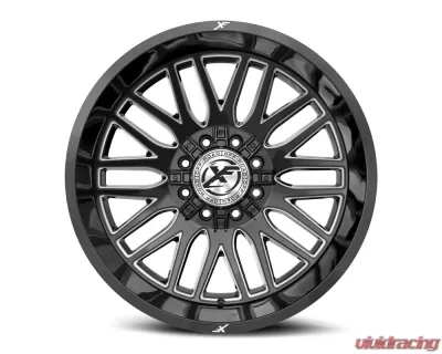 XF Off-Road XF-240 Wheel 26x14 Blank -76mm Gloss Black Milled - XF-24026148XBLANK-76GBML