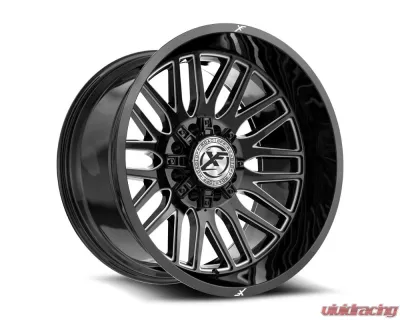 XF Off-Road XF-240 Wheel 26x14 Blank -76mm Gloss Black Milled - XF-24026148XBLANK-76GBML