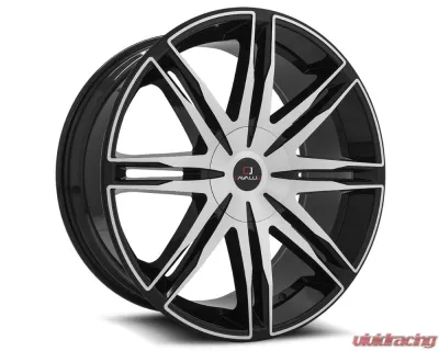 Cavallo CLV-18 Wheel 20x8.5 5x112|5x114.3 35mm Gloss Black & Machined - CLV-18208551121143+35BM