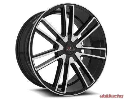 Cavallo CLV-21 Wheel 20x8.5 5x108|5x114.3 35mm Gloss Black & Machined - CLV-21208551081143+35BM