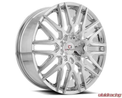 Cavallo CLV-24 Wheel 24x9 5x115|5x120 18mm Nano Chrome - CLV-2424905115120+18NCR
