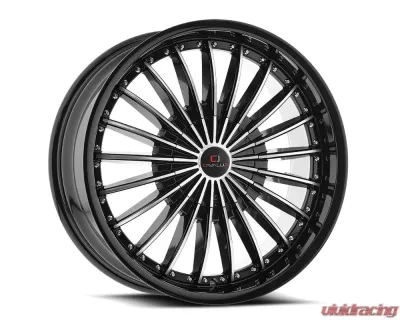 Cavallo CLV-32 Wheel 18x8 4x100|4x114.3 35mm Gloss Black & Machined - CLV-32188041001143+35BM