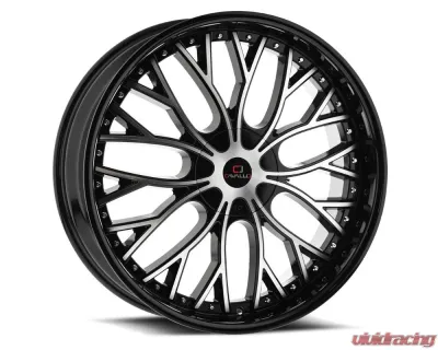 Cavallo CLV-33 Wheel 18x8 5x110|5x114.3 35mm Gloss Black & Machined - CLV-33188051101143+35BM