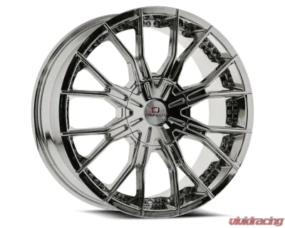 Cavallo CLV-36 Wheel 24x9 6x135|6x139.7 25mm Nano Chrome - CLV-36249061351397+25NC