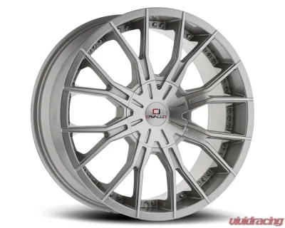Cavallo CLV-36 Wheel 20x8.5 6x135|6x139.7 15mm Silver & Machined - CLV-36208561351397+15SM
