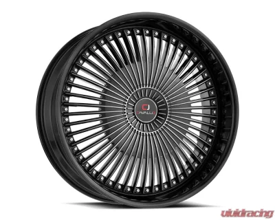 Cavallo CLV-41 Wheel 18x8 5x108|5x114.3 35mm Gloss Black & Machined - CLV-41188051081143+35BM