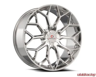 Cavallo CLV-44 Wheel 22x8.5 5x112|5x114.3 38mm Nano Chrome - CLV-44228551121143+38NC