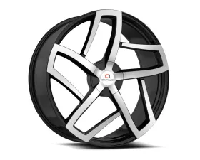 Cavallo CLV-50 Wheel 22x9.5 5x115|5x139.7 15mm Gloss Black & Machined