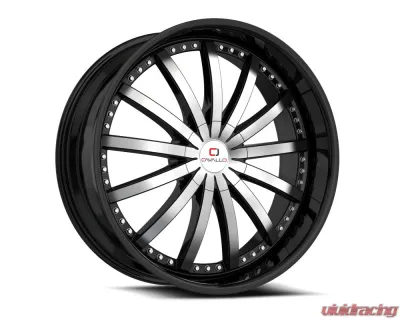 Cavallo CLV-53 Wheel 22x9.5 5x115|5x120 15mm Gloss Black & Machined - CLV-5322955115120+15BM