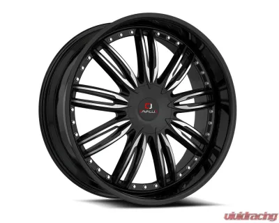 Cavallo CLV-54 Wheel 18x8 5x112|5x114.3 35mm Gloss Black & Machined - CLV-54188051121143+35BM