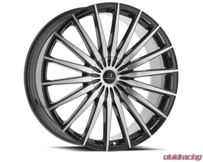 Cavallo CLV-C-34 Wheel 20x8.5 5x108|5x114.3 35mm Gloss Black & Machined - CLVC34208551081143+35BM