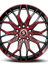 Spec-1 SP-57 Wheel 18x8 4x100 | 4x114.3 38mm Gloss Black & Red Machined                                     - SP-57188938BMR - Image 4