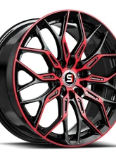 Spec-1 SP-57 Wheel 18x8 4x100 | 4x114.3 38mm Gloss Black & Red Machined                                     - SP-57188938BMR - Image 2