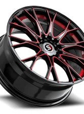 Spec-1 SP-59 Wheel 18x8 4x100 | 4x114.3 38mm Gloss Black & Red Machined                                     - SP-59188938BMR - Image 3