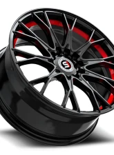 Spec-1 SP-59 Wheel 18x8 5x112 | 5x114.3 38mm Gloss Black & Red Undercut                                     - SP-591883638GBRU - Image 3