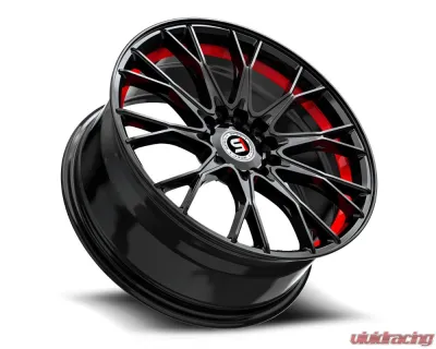 Spec-1 SP-59 Wheel 18x8 5x112 | 5x114.3 38mm Gloss Black & Red Undercut - SP-591883638GBRU