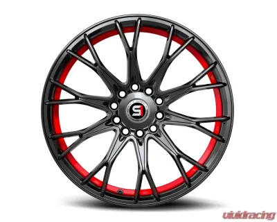 Spec-1 SP-59 Wheel 18x8 5x112 | 5x114.3 38mm Gloss Black & Red Undercut - SP-591883638GBRU
