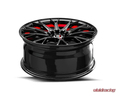 Spec-1 SP-59 Wheel 18x8 5x112 | 5x114.3 38mm Gloss Black & Red Undercut - SP-591883638GBRU