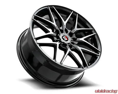 Spec-1 SP-60 Wheel 17x7.5 5x105 | 5x114.3 42mm Gloss Black & Machined - SP-6017752842BM