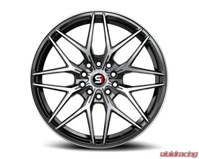 Spec-1 SP-60 Wheel 17x7.5 5x105 | 5x114.3 42mm Gloss Black & Machined - SP-6017752842BM