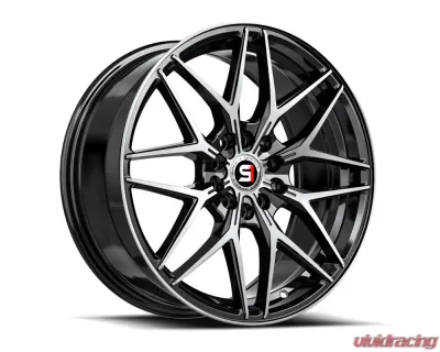 Spec-1 SP-60 Wheel 17x7.5 5x105 | 5x114.3 42mm Gloss Black & Machined - SP-6017752842BM