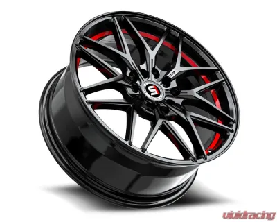 Spec-1 SP-60 Wheel 18x8 4x100 | 4x114.3 38mm Gloss Black & Red Undercut - SP-60188938GBRU
