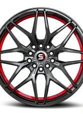 Spec-1 SP-60 Wheel 18x8 4x100 | 4x114.3 38mm Gloss Black & Red Undercut                                     - SP-60188938GBRU - Image 4