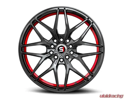 Spec-1 SP-60 Wheel 18x8 4x100 | 4x114.3 38mm Gloss Black & Red Undercut - SP-60188938GBRU