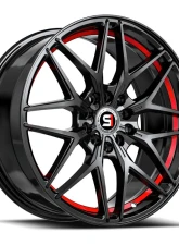 Spec-1 SP-60 Wheel 18x8 4x100 | 4x114.3 38mm Gloss Black & Red Undercut                                     - SP-60188938GBRU - Image 2