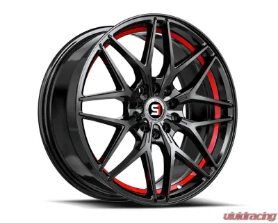 Spec-1 SP-60 Wheel 18x8 4x100 | 4x114.3 38mm Gloss Black & Red Undercut - SP-60188938GBRU