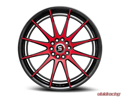 Spec-1 SP-64 Wheel 18x8 4x100 | 4x114.3 34mm Gloss Black & Red Machined - SP-64188934BMR