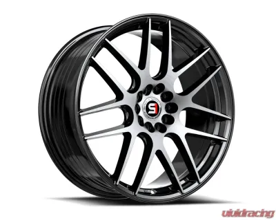 Spec-1 SP-65 Wheel 18x8 4x100 | 4x114.3 34mm Gloss Black & Machined - SP-65188934BM