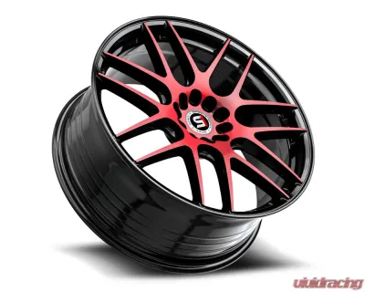 Spec-1 SP-65 Wheel 18x8 4x100 | 4x114.3 34mm Gloss Black & Red Machined - SP-65188934BMR
