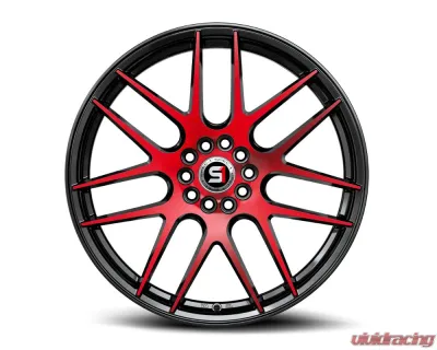 Spec-1 SP-65 Wheel 18x8 4x100 | 4x114.3 34mm Gloss Black & Red Machined - SP-65188934BMR