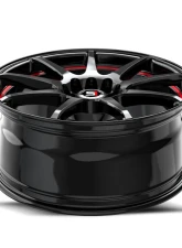 Spec-1 SP-67 Wheel 17x7 4x100 | 4x114.3 42mm Gloss Black & Red Line                                     - SP-67177942GBRL - Image 4