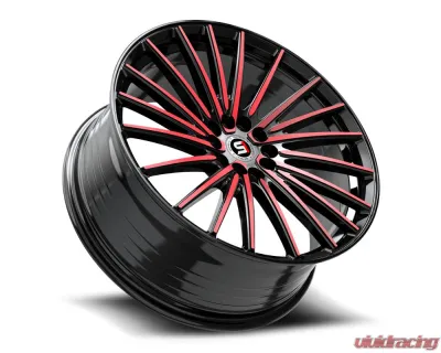 Spec-1 SP-68 Wheel 18x8 4x100 | 4x114.3 38mm Gloss Black & Red Machined - SP-68188938BMR