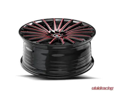Spec-1 SP-68 Wheel 18x8 4x100 | 4x114.3 38mm Gloss Black & Red Machined - SP-68188938BMR